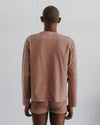 BASERANGE Crew neck long sleeve T-shirt France BAS-TOBL-CO-WI24-GARNET ORANGE